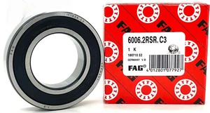 NEW FAG 6006-2RS C3 BALL BEARING FOR YAMAHA OEM 93306-00612 30x55x13 mm - Picture 1 of 5