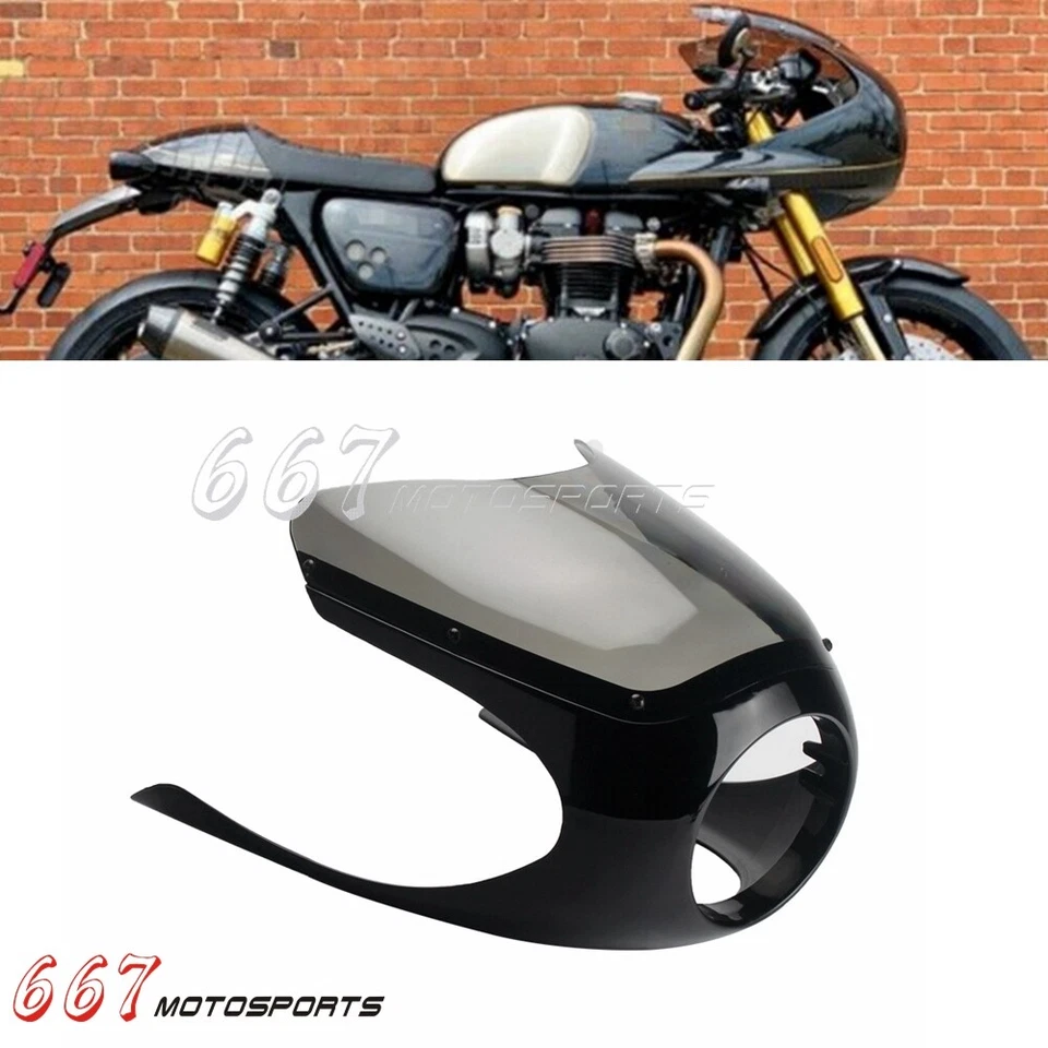 For Thruxton Honda Suzuki Yamaha XS650 BMW R100 R80 Cafe Racer Front Fairing - Image 1 of 4