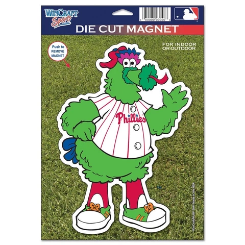 PHILADELPHIA PHILLIES PHILLIE PHANATIC MASCOT DIE CUT MAGNET NEW WINCRAFT 👀 Cover