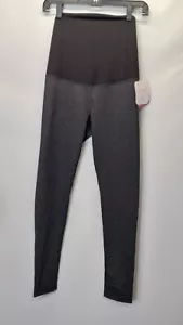 Isabel Maternity XXL Leggings Active Full Length Crossover Panel Gray Black New - Picture 1 of 8