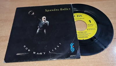 SPANDAU BALLET How many lies? 7" SPAIN PROMO SINGLE VINYL ULTRA RARE 1987 OOP - Image 1 of 3