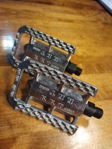 Vintage KKT Platform Pedals AE-7 9/16” Self Leveling Weighted Exercise Bike Rare - Picture 1 of 7