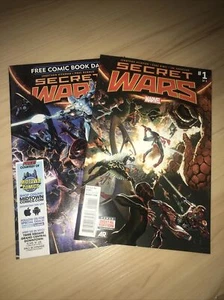 Secret Wars 0 + 1 NM+ Jonathan Hickman Ribic Marvel Comics Cover A (2015) - Picture 1 of 9
