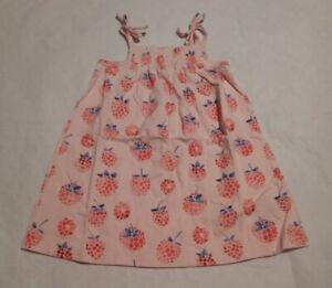 NWT Baby Gap Berry Print Smocked Sleeveless Dress Sundress Toddler Girl