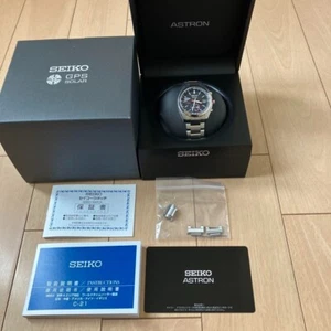 Seiko Astron SBXY017 Titanium World Time Radio Solar Men`s Watch Made Japan - Picture 1 of 3