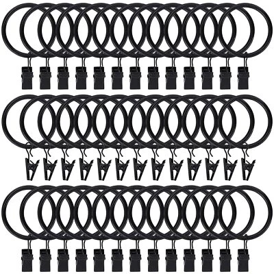 	Pacote com 40 anéis de cortina de 1,5 polegadas com clipes ganchos anéis de cortina de aço inoxidável	 - Imagem 1 de 4