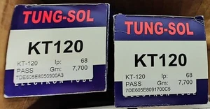 VACUUM TUBES - KT120 RUSSIAN TUNG-SOL - 2 PCS FACTORY MATCHED SET - TESTED! - Picture 1 of 3