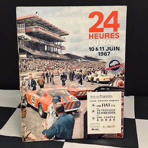 LE MANS 24 HOURS HEURES 1967 ORIGINAL RACE PROGRAMME FORD GT40 IV FERRARI 330 P4 - Picture 1 of 8