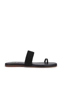 Revolve Women's KAANAS  Black Banderas Toe Ring Sandals Size 6 New - Picture 1 of 14
