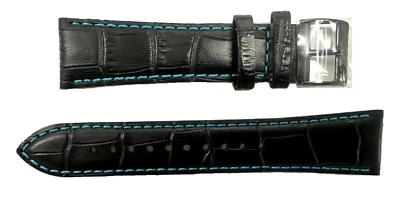 Seiko SNDD71 Cronógrafo Correa Cuero Negro L08C011N0 Genuino Nuevo Foto 1 de 3