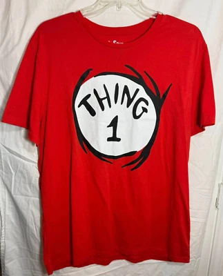 Camiseta para hombre Dr. Seuss "THING 1" - Talla 2XL - Color: rojo Foto 1 de 4