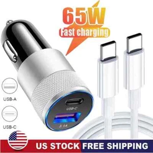 Adaptador Cargador de Carro Tipo C USB PD de Carga 30W para iPhone 16 15 14 13 - Picture 1 of 13