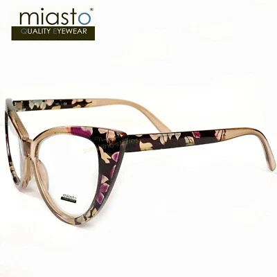 (2 PARES) MIASTO VINTAGE OJO DE GATO GRANDE SEXY LECTOR GAFAS DE LECTURA TRAMPOSOS +2,50 Foto 1 de 3