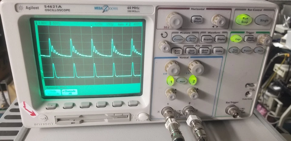 Agilent 54621A DSO PROBADO ¡Sin quemaduras de pantalla! PROBES I²C SPI LIN CAN USB Disparador Foto 1 de 4