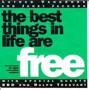 LUTHER VANDROSS & JANET JACKSON The Best Things In Life Are Free 7" 45 RARE! - Picture 1 of 3