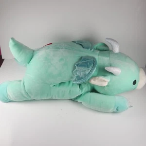 Squishmallow Miles the Hug a Pet Drache 22 Zoll Hugmallow selten Rarität Plüsch Herz Aufnäher - Bild 1 von 5