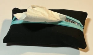 Travel Kleenex Tissue Holder - Black/Seafoam Green (Tissues not included) - Picture 1 of 2