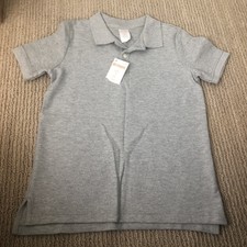 Brand new Boys' Gymboree Gray Polo Shirt size 5/6 Collar Uniform