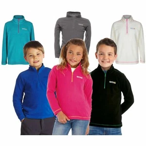 Regatta Hotshot II Kids Half Zip Up School Fleece Boys Girls Sizes 3-16Years - Picture 1 of 225