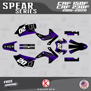 Kit Gráficos para HONDA CRF150F CRF230F (2015-2020) Lanza - PÚRPURA - Imagen 1 de 6