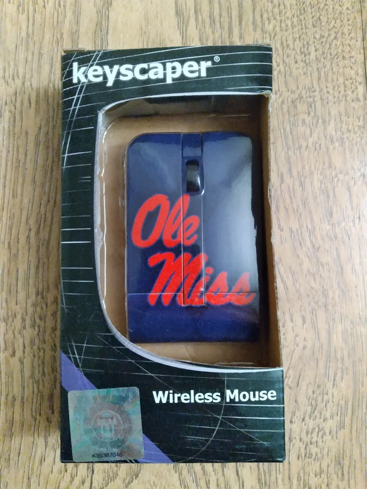 Ole Miss Rebels Wireless Optical Mouse 2.4G Windows / Mac College NCAA - Image 1 of 4