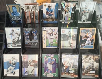 Lions all serial # card lot rookie Elite Ultimate Joey Harrington Herman Moore + - Image 1 of 3