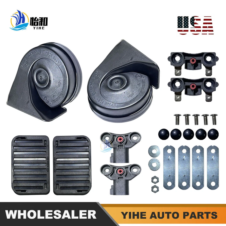 1 juego de bocina de coche apta para Dodge High Low Foto 1 de 4