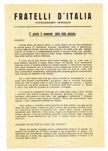 LL482-RESISTENZA-CLN ALTA ITALIA 1944 - Picture 1 of 2