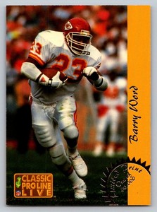 Barry Word Pro Line Live 1993 LP8 Kansas City Chiefs   PR40000