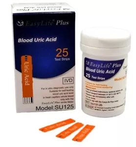 EasyLife Uric Acid Plus Test-Strips 25-Strip Pack - Picture 1 of 1