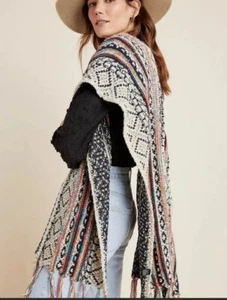 Kimomo con flecos Anthropologie Akemi & Kin Penolope NUEVO talla única Boho Rodeo - Imagen 1 de 8