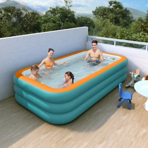 102"x63"x22" Extra Large Family Inflatable Swimming Pool for Kids Adults Pools - Picture 1 of 18