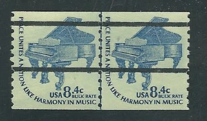 Scott # 1615C...8.4 Cent...Piano...Joint Line Pair (Pre-cancel) - Picture 1 of 1