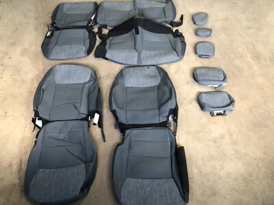 FUNDAS DE ASIENTO DE TELA DE REPUESTO DE FÁBRICA OEM PIZARRA MEDIA 2024 FORD F150 SUPER CREW Foto 1 de 4