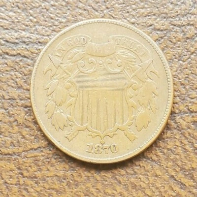 1870 2¢ Two Cent Piece VF J59 - Image 1 of 2