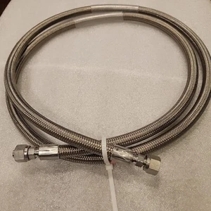 Swagelok Braided Hose Assembly PTFE 3/8" X 80" With SS-6BHT-80 & SS-600-NFSET - Picture 1 of 4