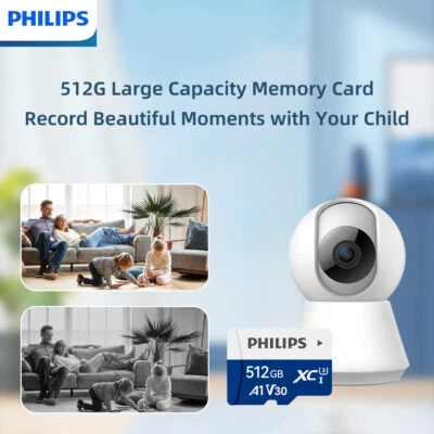 PHILIPS 128GB MicroSD Card, 130MB/s, Ideal for Surveillance & Security Cameras - Image 1 of 4