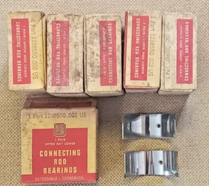 6 .002 Rod Bearings 1933-1941 Plymouth 189 201 6cyl  1238550 661076 863243 - Picture 1 of 1