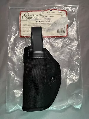 Gould & Goodrich High Ride Holster - Right Black Nylon W/ Leather - Universal - Image 1 of 4