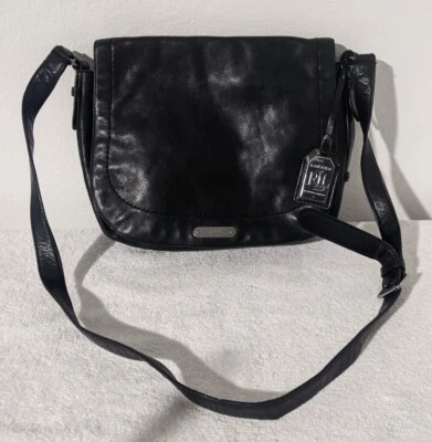 Ralph Lauren Black Leather Purse Shoulder Crossbody Magnetic w/ Strap  - Image 1 of 4