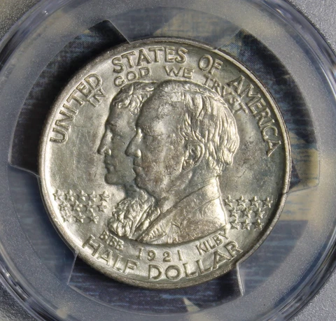 1921 ALABAMA SILVER COMMEMORATIVE HALF DOLLAR PCGS MS64 COLLECTOR COIN Cover