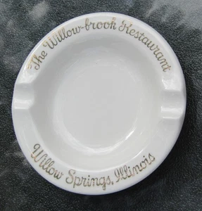 Cenicero de colección The Willow-Brook Restaurant Willow Springs Illinois Salem limpio - Imagen 1 de 2