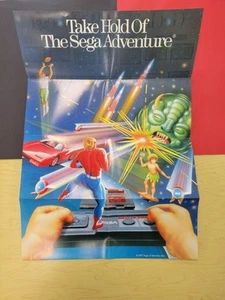 Vintage 1987 Take Hold of the SEGA Adventure Master System Insert Promo Poster - Picture 1 of 3