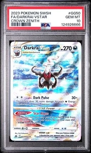 Darkrai VSTAR PSA 10 GG50/GG70 Crown Zenith Pokemon Card Full Alt Art Holo Alt - Picture 1 of 2