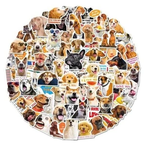 100 PCS Cute.Fun Meme Dog Animal Sticker for Water Bottles Laptop Dog Stickers - Photo 1 sur 6