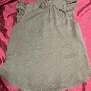 LOFT ärmellose Bluse Oberteil Rollkragen Freizeit grün Gr. XS - Bild 1 von 5