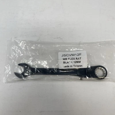 PROTO® Black Chrome 12MM Combination Locking Flex-Head Ratchet Wrench Spline - Imagem 1 de 4