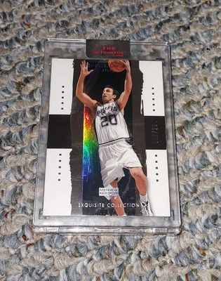 2003-04 Upper Deck Exquisite Emanuel Ginobli Manu SP Insert Foil #/225 #36 Spurs - Image 1 of 2