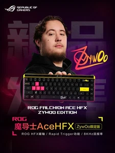 ASUS ROG FALCHION Ace HFX Wired Mechanical Keyboard ZywOo Edition 65% 8KHz - Picture 1 of 5