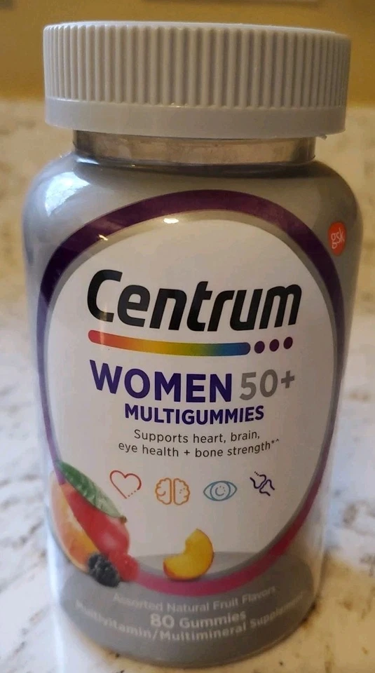 2X CENTRUM WOMEN 50 MULTIVITAMIN GUMMY 80CT 02/2026